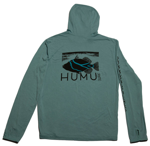 Men's Ocean Blue Bamboo Lightweight Hoodie