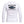 Load image into Gallery viewer, Back view of the white Humu Juniors Classic Long Sleeve Unisex Rash Guard showing the large black and turquoise Humu Surf fish graphic
