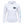 Load image into Gallery viewer, Front view of the white Humu Women's Woody Long Sleeve Performance Hoody with fish logo on the chest, turquoise sleeve lettering, hood, and front pouch pocket
