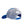 Load image into Gallery viewer, Rear three-quarter view of the Humu Molokini Trucker Hat showing the white mesh back and adjustable snap closure
