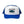 Load image into Gallery viewer, Front view of the Humu Original Trucker Hat in royal blue and white with Humu Surf fish logo

