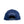 Load image into Gallery viewer, Back view of the navy Humu Wave Snapback Cap with Humu lettering above the adjustable snap closure
