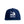 Load image into Gallery viewer, Front view of the navy Humu Wave Snapback Cap with embroidered Humu Surf Co. wave logo
